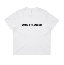 SOUL STRENGTH FLAME Womens Box White Tshirt