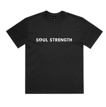 SOUL STRENGTH FLAME Mens Staple Black Tshirt