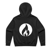 SOUL STRENGTH Mens FLAME Relax Black Hoodie