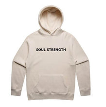 SOUL STRENGTH Mens FLAME Relax Ecru Hoodie