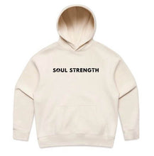 SOUL STRENGTH Womens FLAME Relax Ecru Hoodie