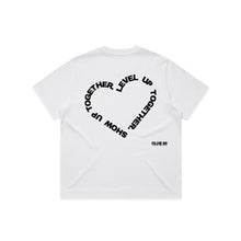 CLUB 88 Members Womens HEART Box White/Black Tshirt