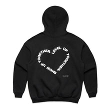 CLUB 88 Members Womens HEART Box Black/White Hoodie
