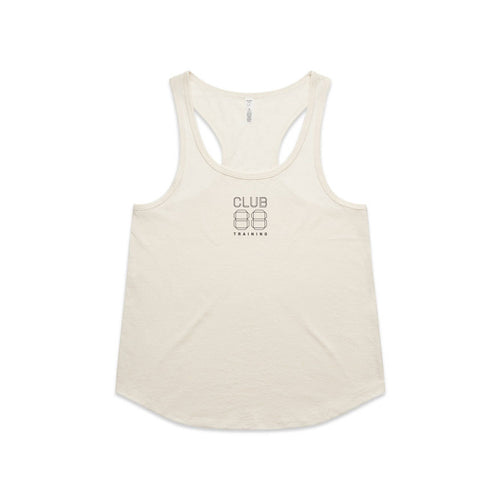 CLUB 88 Members Womens Active Ecru Singlet