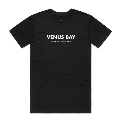 VENUS BAY ZERO IN BLACK UNISEX TSHIRT