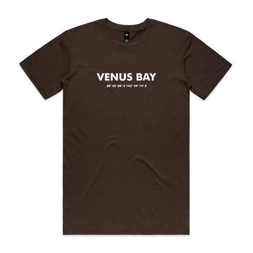 VENUS BAY ZERO IN DARK CHOCOLATE UNISEX TSHIRT