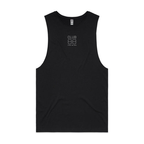 CLUB 88 Members Mens Barnard Black Singlet