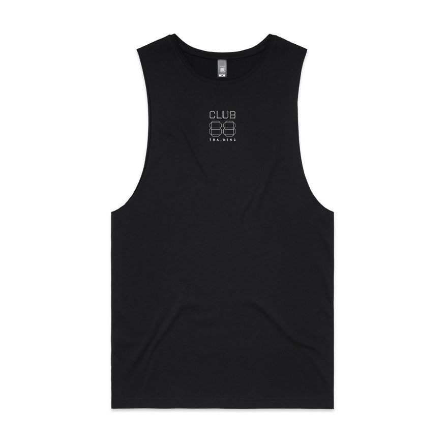 CLUB 88 Members Mens Barnard Black Singlet