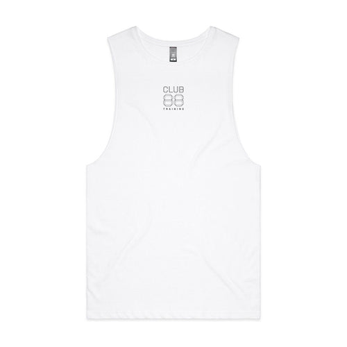 CLUB 88 Members Mens Barnard White Singlet