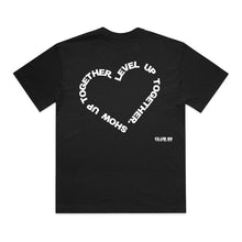 CLUB 88 Members Mens HEART Box Black Tshirt
