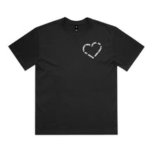 CLUB 88 Members Mens HEART Box Black Tshirt