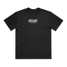 CLUB 88 Members Mens SCRIPT Box Black Tshirt
