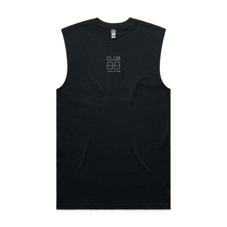 CLUB 88 Members Mens Classic Black Singlet