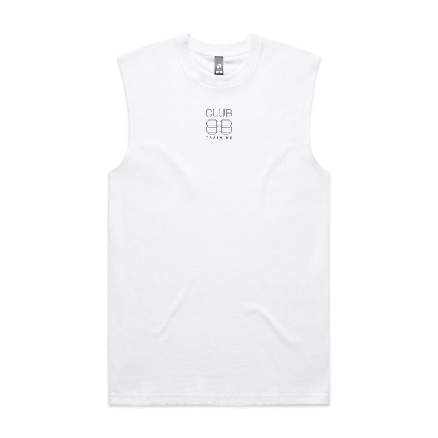 CLUB 88 Members Mens Classic White Singlet