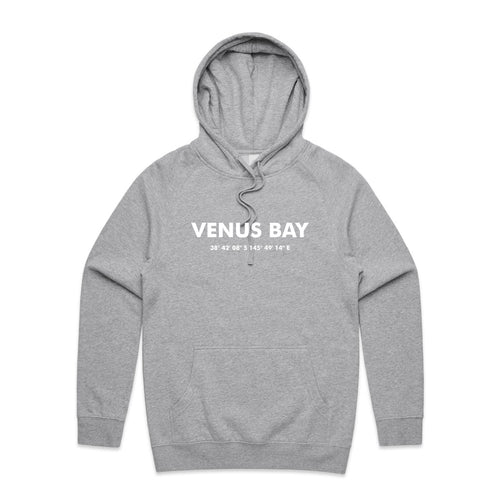 VENUS BAY ZERO IN GREY MARLE UNISEX HOODIE