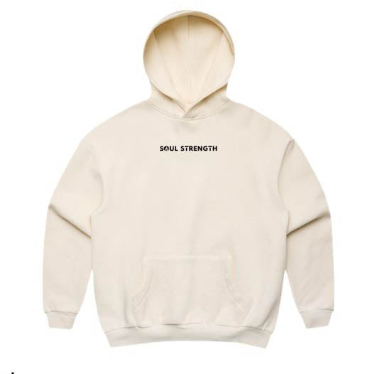 SOUL STRENGTH DEPT EPPING Womens Box Ecru Hoodie