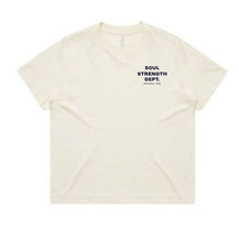 SOUL STRENGTH DEPT DROMANA Womens Box Ecru Tshirt