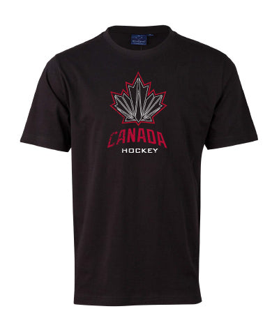 PRE-ORDER - IHC26 Canada Hockey VINTAGE Black Tshirt