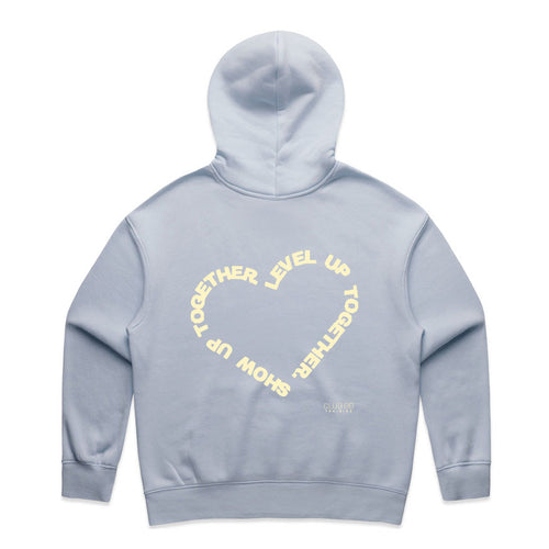 CLUB 88 Members Womens HEART Relax Powder Hoodie