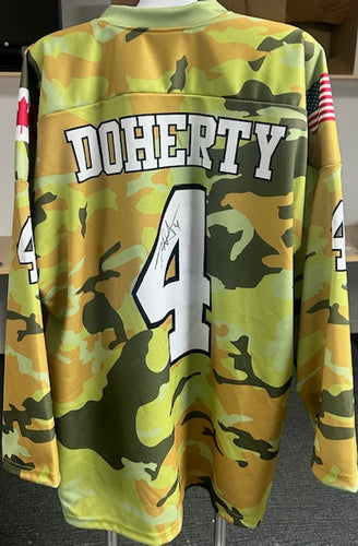 Taylor Doherty - Autographed Camo 2025 Ice Hockey Classic Jersey
