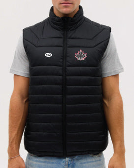 PRE-ORDER - IHC26 Canada Hockey Black Puffer Vest
