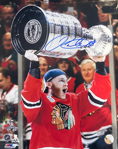 Patrick Kane Chicago Blackhawks with Cup - Autographed 8 x 10 Photo