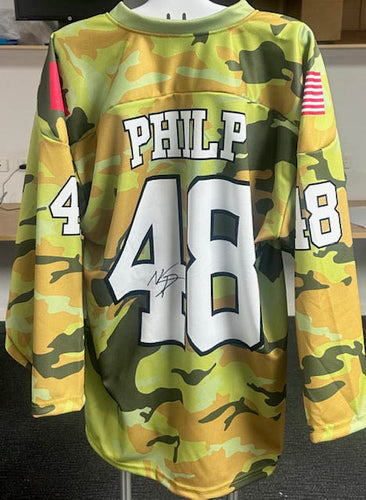 Noah Philp - Autographed Camo 2025 Ice Hockey Classic Jersey