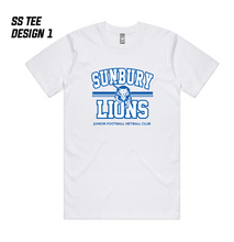 SUNBURY LIONS JFNC WHITE SS TEE - D1