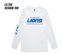 SUNBURY LIONS JFNC WHITE LS TEE - 3W