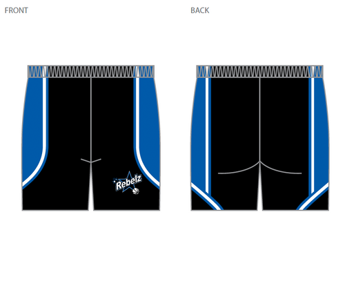 MILL PARK REBELZ BASKETBALL PLAYING SHORTS