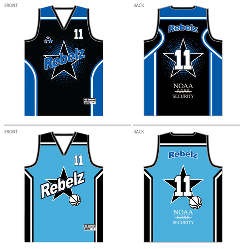 MILL PARK REBELZ BASKETBALL REVERSIBLE PLAYING SINGLET