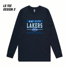 BAY CITY LAKERS NAVY LS TEE