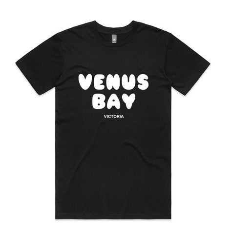 VENUS BAY BLACK UNISEX TSHIRT