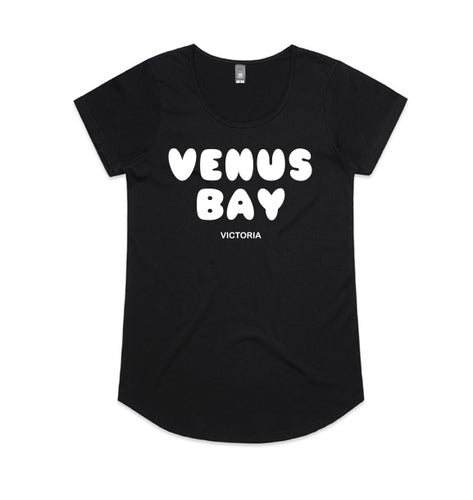 VENUS BAY BLACK WOMENS TSHIRT